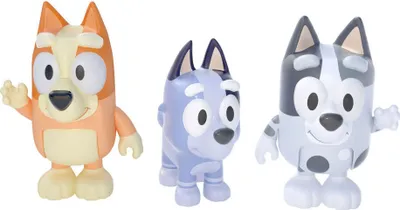 Image de Moose Toys Bluey figurines de jeu famille, 3 pcs.