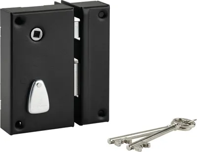 Zdjęcie produktu dla Zamek pionowy 6-rowkowy 130x75 mm THIRARD Entraxe 70 à fouillot - Droite - 034110