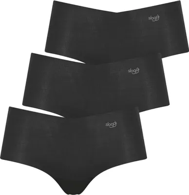 Produktbild von sloggi 3er Pack Zero Modal Short Slip Perfekter Sitz, Nahtfreie Verarbeitung, Angenehm auf der Haut schwarz XS