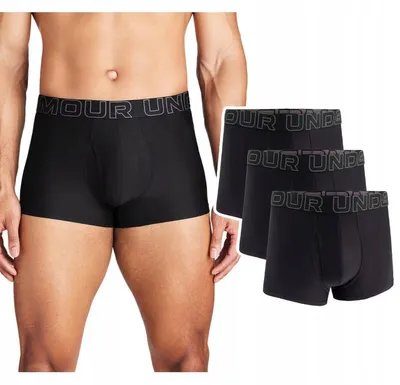Zdjęcie produktu dla Under Armour Performance Tech 3-Pack Boxerjock - bokserki termoaktywne (czarne, rozmiar XL)