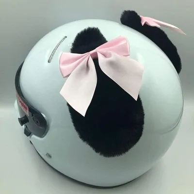 Imagen del producto de Omgoods - Juego de 2 orejas de conejo de felpa para decoración de casco