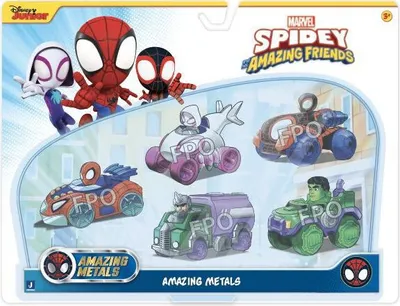 Produktbild von Marvel’S Spidey And His Amazing Friends - Metal Vehicles 4-Pack