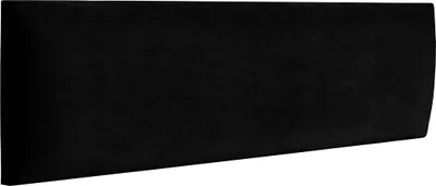 Produktbild von RAVIO Wandpaneel Wandkissen als Kopfteil für Bett 3D Wandverkleidung mit Schaumstoff Wandpolster Wanddeko (60 x 15 cm, Farbe: Schwarz - Magic Velvet 2219)