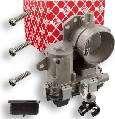 Produktbild von FEBI BILSTEIN 101466 Drosselklappe passend für PEUGEOT 207 (WA, WC) 207 SW (WK) 206+ Schrägheck (2L, 2M) für CITROËN C3 II (SC)