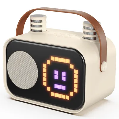 Produktbild von JYX Tragbare Karaoke Maschine Beige – Für Kinder & Erwachsene, Bluetooth
