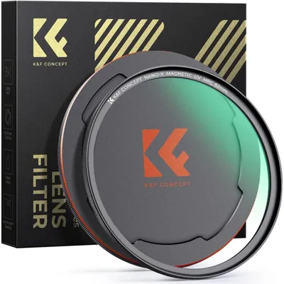 Immagine prodotto di Filtro MCUV magnetico da 52 mm con tappo obiettivo, filtro protettivo Nano-Xcel