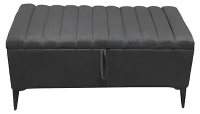 Immagine prodotto di Sgabello Design Poggiapiedi imbottito Ottomana Seduta Tessile Chaise Lounge Pufa