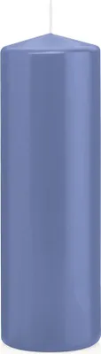 Produktbild von Wiedemann Stumpenkerzen Grau Blau Ø 60 x 185 mm, 16 Stück, 61 Brenndauer