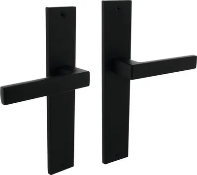 Produktbild von Langschildgarnitur Intersteel Hera Blind schwarz matt