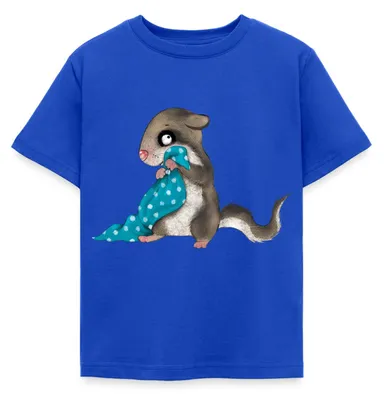 Produktbild von Spreadshirt Der Kleine Siebenschläfer Und Seine Schnuffeldecke Kinder T-Shirt, 122/128 (7-8 Jahre), Royalblau