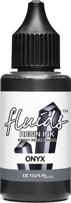 Immagine prodotto di Octopus Fluids Resin Ink ONYX, inchiostro alcolico per resina epossidica e resina UV, nero
