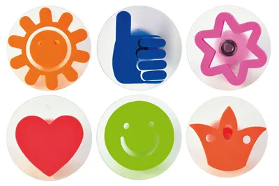 Produktbild von EDUPLAY 220-110 Icon Motiv Stempel, mehrfarbig, 6-teilig (1 Set)
