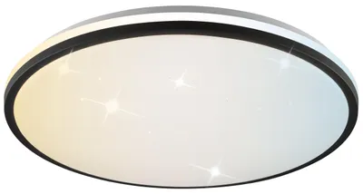 Zdjęcie produktu dla Świetna lampa sufitowa Brilliant, średnica 50 cm, czarno-biała, 36W, do użytku wewnętrznego, klasa szczelności IP44