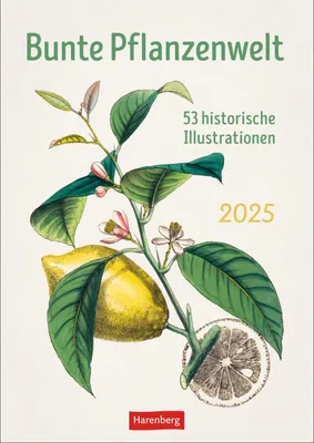 Produktbild von Bunte Pflanzenwelt Wochenplaner 2025 - 53 historische Illustrationen
