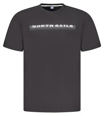 Produktbild von Schwarzes Herren Kurzarm T-Shirt mit Druck und Rundhalsausschnitt