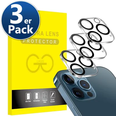 Produktbild von 3x Kameraschutz Glas iPhone 12 Pro Kamera Schutzglas Panzer Camera Panzerglas