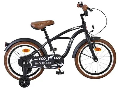 Produktbild von Volare Black Cruiser Kinderfahrrad - Jungen - 16 Zoll - Schwarz