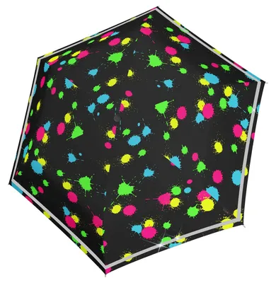 Imagen del producto de Knirps paraguas de bolsillo paraguas Rookie Manual Umbrella Bubble Bust negro