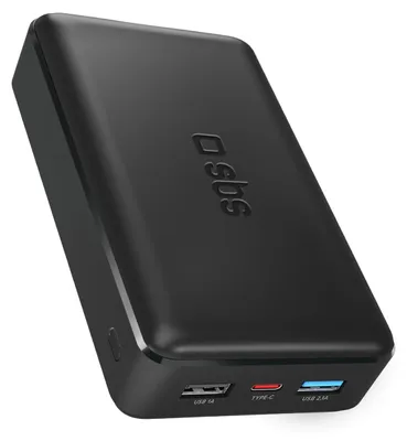 Productafbeelding van Snelladende powerbank met 20.000 mAh en 2 USB-poorten