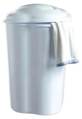 Image de Corbeille à linge - 55 L - Blanc