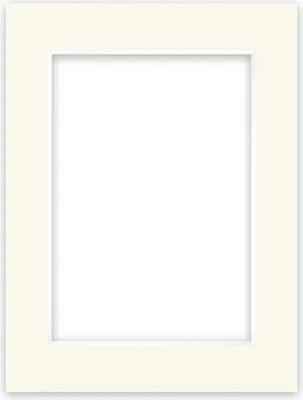 Produktbild von nielsen Conservation Passepartout 2,2 mm, Außenformat 30x40 cm für Bilder DIN A4, Elfenbein cremeweiß glatt