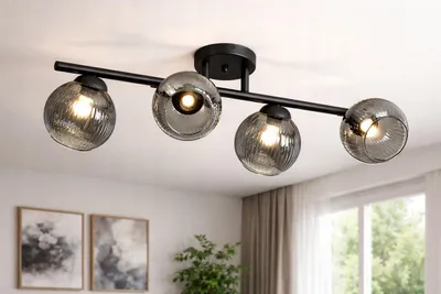 Zdjęcie produktu dla Euro-Lamp Lampa Sufitowa Sevi 4 czarna 4x60W PRODUCENT