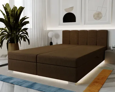 Obrázek produktu pro Kontinentální postel 180x200 ROSIE 5 - tmavě hnědá