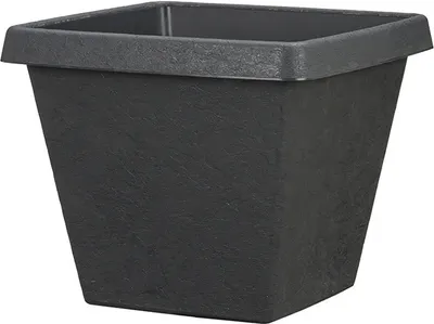 Produktbild von Livinja Pflanztopf Crotone 34 x 34 x 28 cm anthrazit eckig Polypropylen