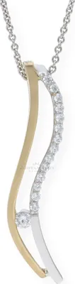 Produktbild von Kettenanhänger Gold und Weißgold Brillanten JL10-02-1114 JuwelmaLux