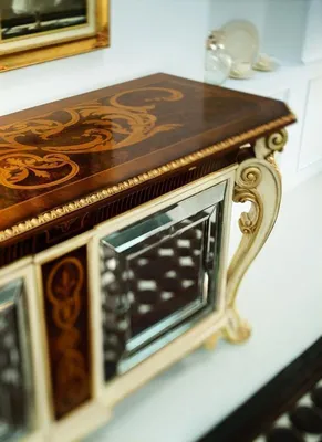 Produktbild von Anrichte Sideboard Weiß Design Anrichten Konsole Holz Schrank Möbel Kommode Neu