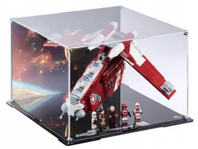 Image de Vitrine noire pour LEGO® 75354 Star Wars – Canonnière, avec fond imprimé