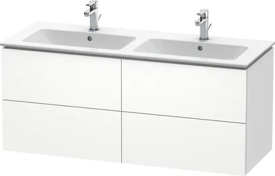Produktbild von Waschtischunterbau L-CUBE 1290x481x550mm weiß matt weiß matt