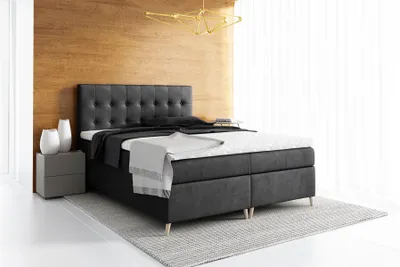 Produktbild von Boxspringbett Schlafzimmerbett ASGER 120x200cm inkl.Bettkasten
