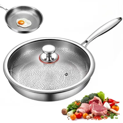 Imagen del producto de Sartén de titanio con tapa, 23 cm