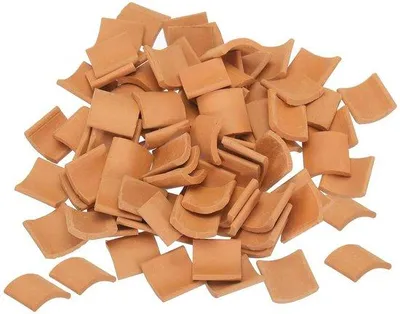 Zdjęcie produktu dla Gipsowe miniatury dachówek w skali 1:16, opakowanie 80 sztuk