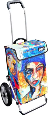 Produktbild von James Einkaufstrolley - IRISART - stabiler Einkaufswagen mit individuellem Design - mehrfarbig: bunt in Ausführung: Royal-Leichtraeder