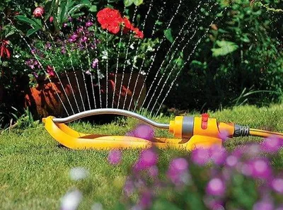 Produktbild von Gartensprinkler, Rotationsberegnung, Rasensprenger, Wasserkanone für Garten