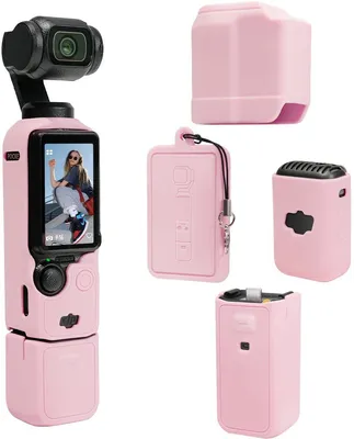 Produktbild von DJI Osmo Pocket 3 Silikon-Schutzhülle – Stoßfest & Kratzschutz,Rosa