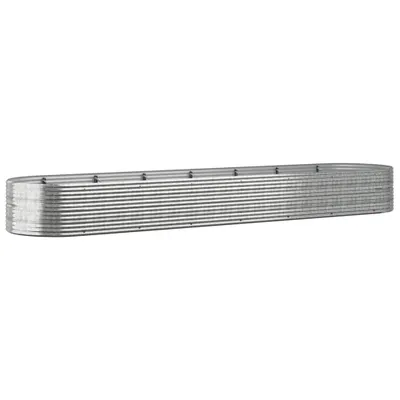 Zdjęcie produktu dla vidaXL Podwyższone łóżko Stal malowana proszkowo 584x140x68 cm Srebrny