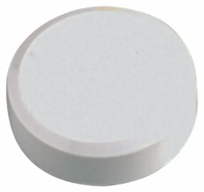 Produktbild von Rundmagnet 30mm Durchmesser 0,6kg Haftkraft 20 Stück weiß Packung mit 12 Stück