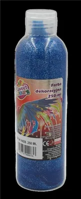 Produktbild von Farba dekoracyjna brokatowa niebieska 250ml