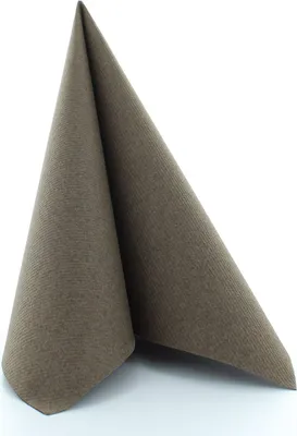 Produktbild von Airlaid Serviette Braun, 40 x 40 cm, 50 Stück - Mank