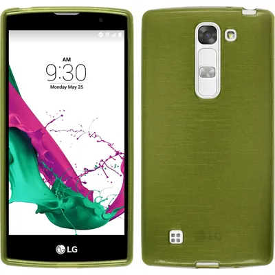 Produktbild von PhoneNatic Case kompatibel mit LG G4c - pastellgrün Silikon Hülle brushed + 2 Schutzfolien