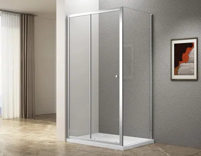 Productafbeelding van Aqualine UGGA Rechthoekige douchecabine, 1400x800 mm, helder glas