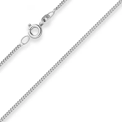 Produktbild von 1,4mm Panzerkette Goldkette Collier Halskette aus 333 Gold Weißgold 50cm