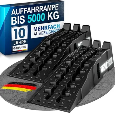 Imagen del producto de Rampas de acceso para vehículos, juego de 2 unidades – Rampas de alta resistencia para automóviles de hasta 5 toneladas
