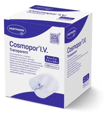 Produktbild von Hartmann Cosmopor I.V. Transparentpflaster steril 9x7 cm | Packung (100 Stück)
