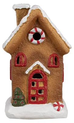Produktbild von Clayre & Eef Lebkuchenhaus 15 cm Braun Keramik