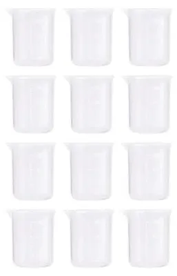 Messbecher aus Polypropylen, 50 ml, 12 Stück