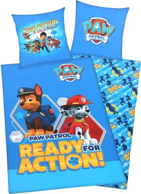 Produktbild von 135x200cm Kinder Bettwäsche Bettbezug 100% Baumwolle Renforcé Wendemotiv Paw Patrol von HERDING®
